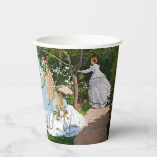 Claude Monet - Frauen im Garten Pappbecher