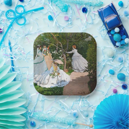 Claude Monet - Frauen im Garten Pappteller (Party)