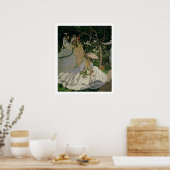 Claude Monet | Frauen im Garten Poster (Küche)