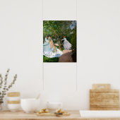 Claude Monet - Frauen im Garten Poster (Küche)