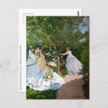 Claude Monet - Frauen im Garten Postkarte<br><div class="desc">Frauen im Garten / Frauen in jardin - Claude Monet,  Öl auf Leinwand,  1866</div>