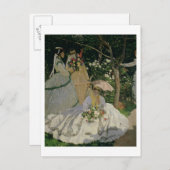 Claude Monet | Frauen im Garten Postkarte (Vorne/Hinten)