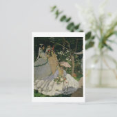 Claude Monet | Frauen im Garten Postkarte (Stehend Vorderseite)
