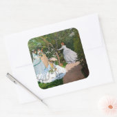 Claude Monet - Frauen im Garten Quadratischer Aufkleber (Umschlag)