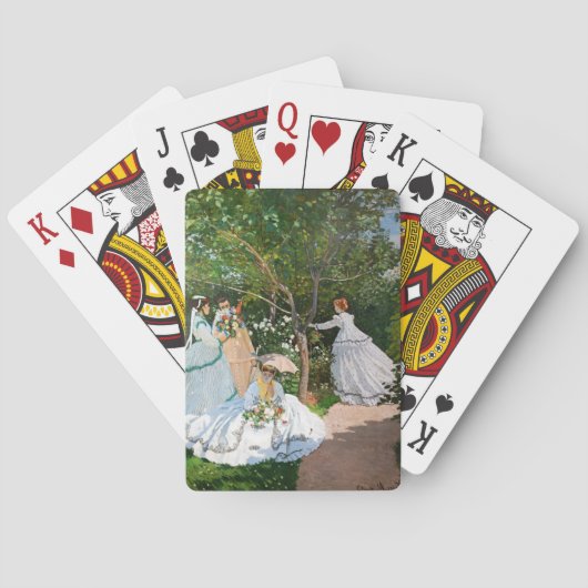 Claude Monet - Frauen im Garten Spielkarten (Rückseite)