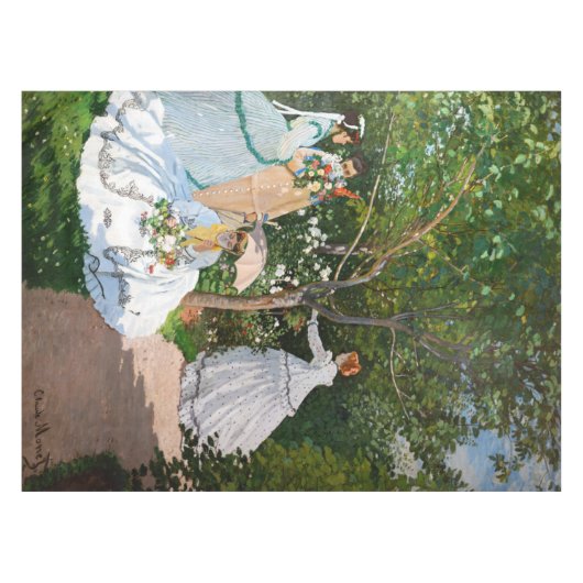 Claude Monet - Frauen im Garten Tischdecke (Vorderseite (Horizontal))