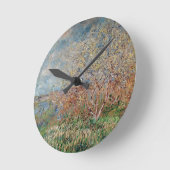 Claude Monet | Frühjahr Runde Wanduhr (Winkel)