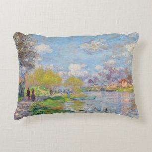 Claude Monet - Frühling an der Seine Dekokissen