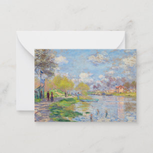 Claude Monet - Frühling an der Seine Mitteilungskarte
