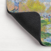 Claude Monet - Frühling an der Seine Mousepad (Ecke)