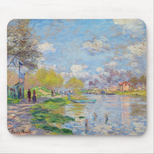 Claude Monet - Frühling an der Seine Mousepad