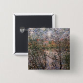 Claude Monet - Frühling durch die Zweige Button (Vorne & Hinten)