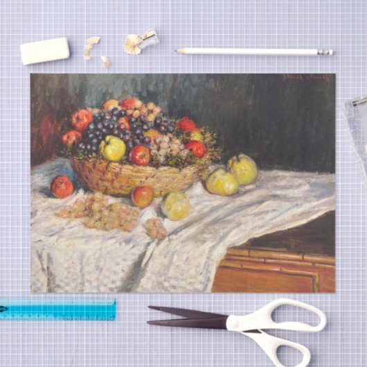Claude Monet Fruit Still Life Seidenpapier (Handwerk)