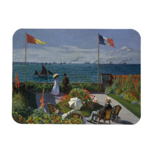Claude Monet - Garden at Sainte-Adresse Magnet