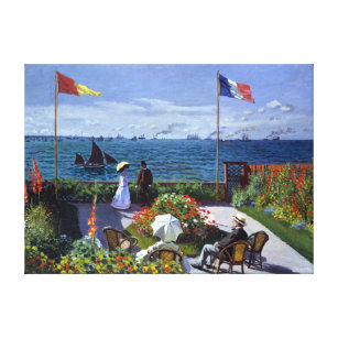 Claude Monet Garden bei Sainte-Adresse Leinwanddruck