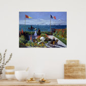 Claude Monet Garden bei Sainte-Adresse Poster (Küche)