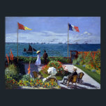 Claude Monet Garden bei Sainte-Adresse Poster<br><div class="desc">Ein Garten am Meer in Sainte-Adresse in Frankreich,  wie von Claude Monet gemalt.</div>