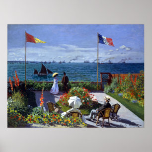 Claude Monet Garden bei Sainte-Adresse Poster