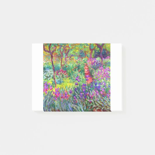 Claude Monet Garden in Giverny Post-it Klebezettel (Vorderseite)