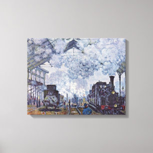 Claude Monet - Gare Heiliges Lazare in Paris Leinwanddruck