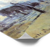 Claude Monet - Gare Saint Lazare in Paris Poster (Ecke)