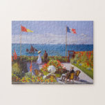 Claude Monet - Garten an Sainte Adresse Puzzle<br><div class="desc">Garten bei Sainte Adresse durch Claude Monet. Große Malerei betitelte Garten bei Sainte Adresse,  gemacht von Claude Monet.</div>