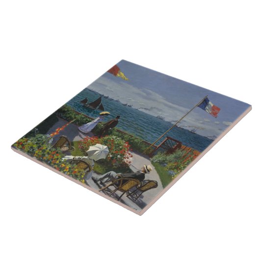 Claude Monet - Garten bei Sainte-Adresse Fliese (Seite)