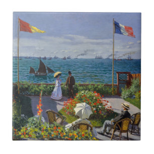 Claude Monet - Garten bei Sainte-Adresse Fliese
