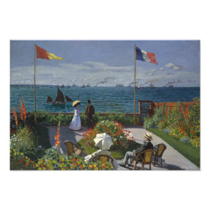 Claude Monet - Garten bei Sainte-Adresse Fotodruck