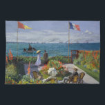 Claude Monet - Garten bei Sainte-Adresse Geschirrtuch<br><div class="desc">Garten bei Sainte-Adresse / Terrasse bei Sainte-Adresse - Claude Monet,  Öl auf Leinwand,  1867</div>