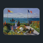 Claude Monet - Garten bei Sainte-Adresse Magnet<br><div class="desc">Garten bei Sainte-Adresse / Terrasse bei Sainte-Adresse - Claude Monet,  Öl auf Leinwand,  1867</div>