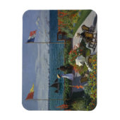 Claude Monet - Garten bei Sainte-Adresse Magnet (Vertikal)