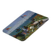 Claude Monet - Garten bei Sainte-Adresse Magnet (Linke Seite)