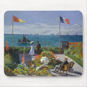 Claude Monet - Garten bei Sainte-Adresse Mousepad