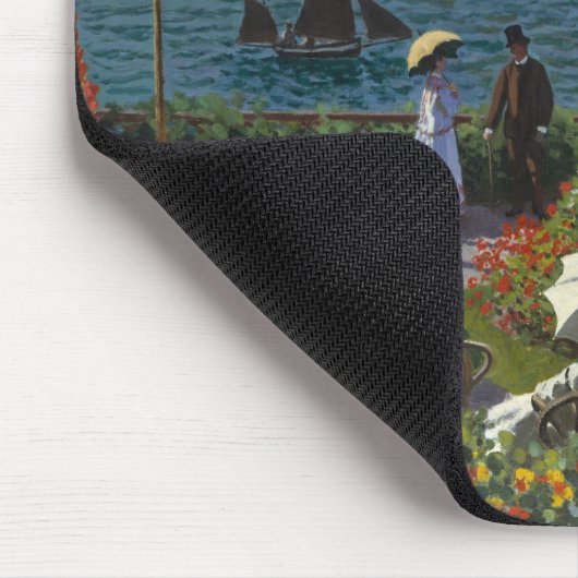 Claude Monet - Garten bei Sainte-Adresse Mousepad (Ecke)