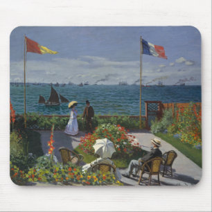 Claude Monet - Garten bei Sainte-Adresse Mousepad