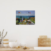 Claude Monet - Garten bei Sainte-Adresse Poster (Küche)