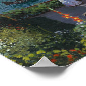 Claude Monet - Garten bei Sainte-Adresse Poster (Ecke)