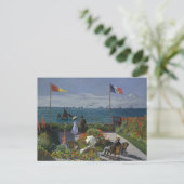 Claude Monet - Garten bei Sainte-Adresse Postkarte (Stehend Vorderseite)