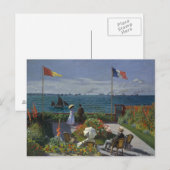 Claude Monet - Garten bei Sainte-Adresse Postkarte (Vorne/Hinten)