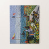 Claude Monet - Garten bei Sainte-Adresse Puzzle (Vertikal)