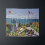Claude Monet - Garten bei Sainte-Adresse Wandteppich<br><div class="desc">Garten bei Sainte-Adresse / Terrasse bei Sainte-Adresse - Claude Monet,  Öl auf Leinwand,  1867</div>