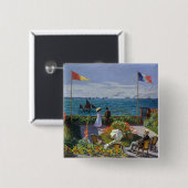 Claude Monet - Garten in Sainte-Adresse Button (Vorne & Hinten)