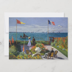 Claude Monet - Garten in Sainte-Adresse Dankeskarte