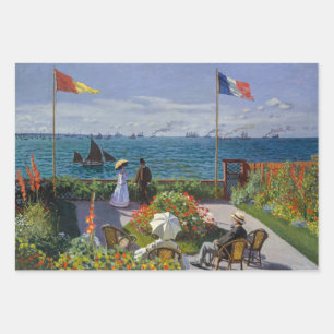 Claude Monet - Garten in Sainte-Adresse Geschenkpapier Set