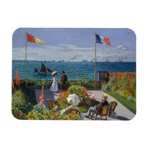 Claude Monet - Garten in Sainte-Adresse Magnet