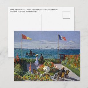 Claude Monet - Garten in Sainte-Adresse Postkarte