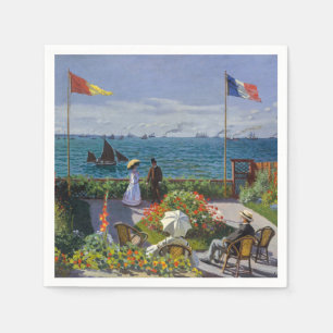 Claude Monet - Garten in Sainte-Adresse Serviette