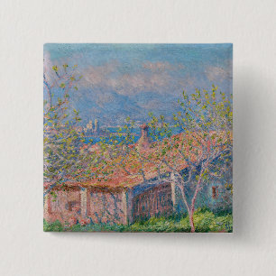 Claude Monet - Gartenhaus bei Antibes Button