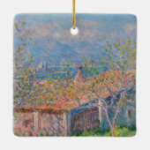Claude Monet - Gartenhaus bei Antibes Keramikornament (Rückseite)